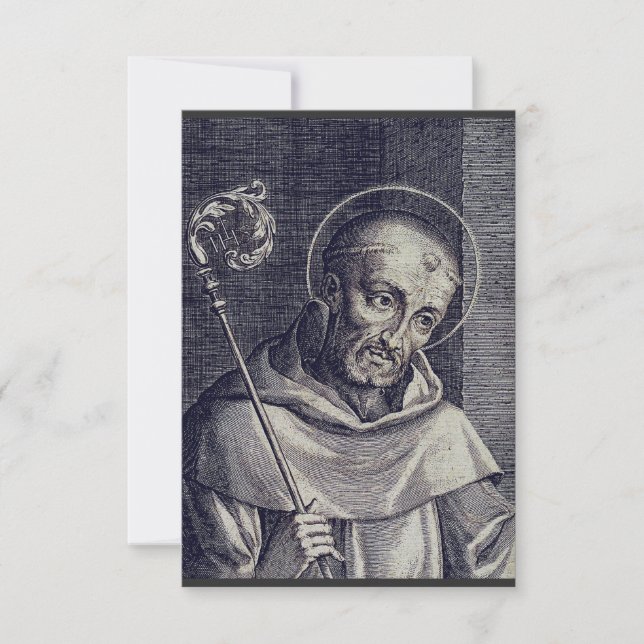 Saint Bernard i Clairvaux Tack Kort (Framsida)