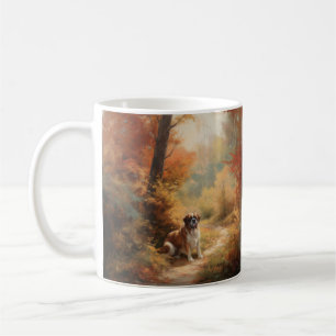 Saint Bernard i Höst löv Fall Inspire Kaffemugg