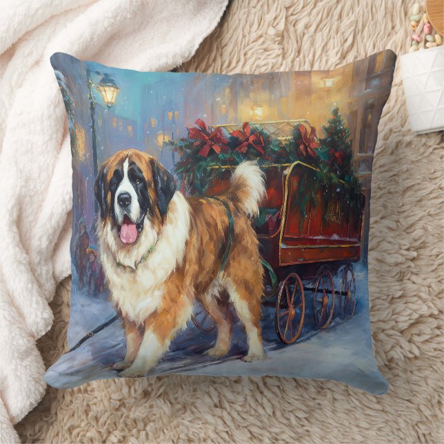 Saint Bernard Jul Festive Season Kudde (Filt)