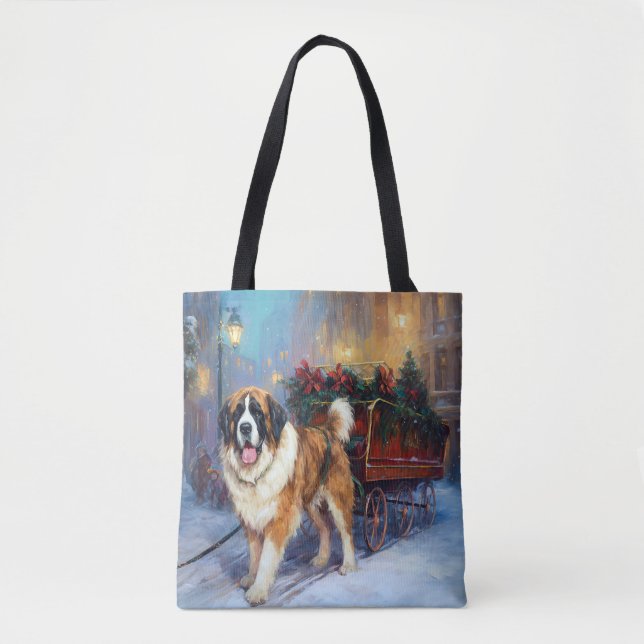 Saint Bernard Jul Festive Season Tygkasse (Framsida)