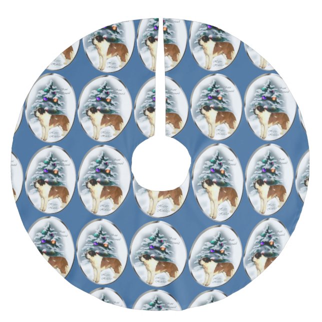 Saint Bernard-jul Julgransmatta Borstad Polyester (Framsidan)