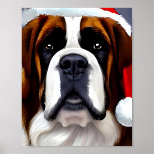 Saint Bernard-jul Poster
