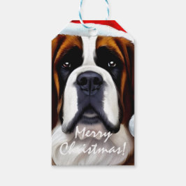 Saint Bernard-jul Presentetikett