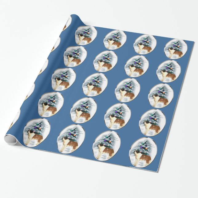 Saint Bernard-jul Presentpapper (Utrullad)