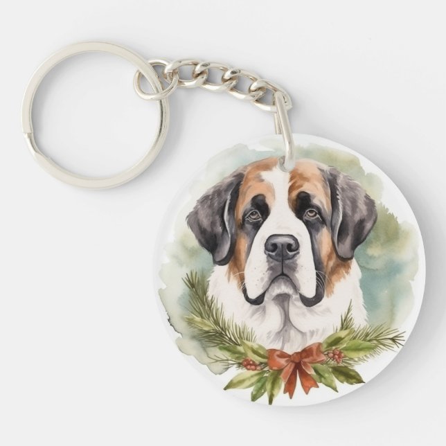 Saint Bernard-julens andningsfläkt Festive-Valp (Framsidan)