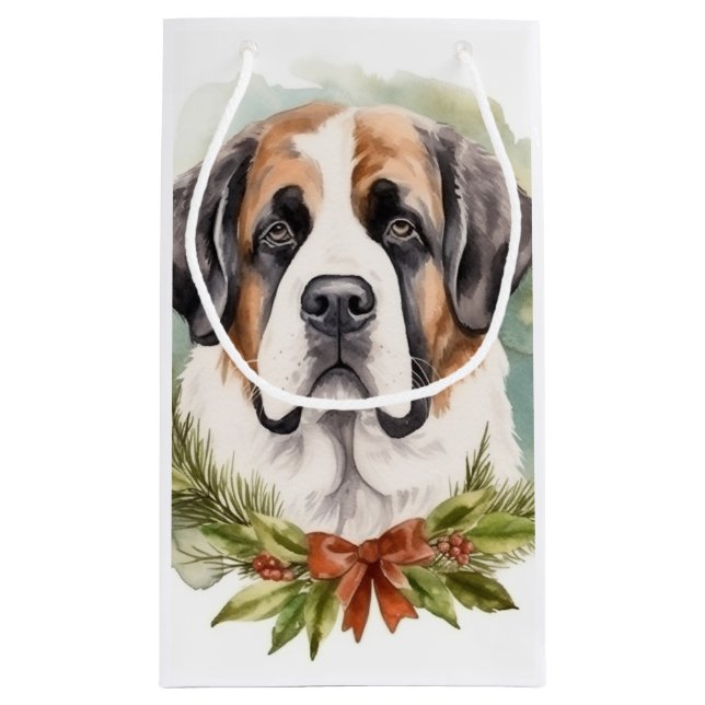 Saint Bernard-julens andningsfläkt Festive-Valp (Baksidan)