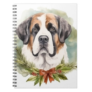 Saint Bernard-julens andningsfläkt Festive-Valp Anteckningsbok