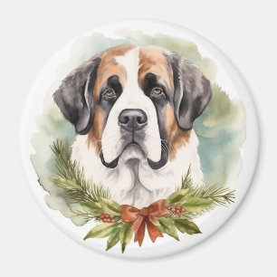 Saint Bernard-julens andningsfläkt Festive-Valp Magnet