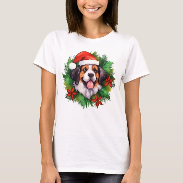 Saint Bernard-julet T Shirt (Framsida)