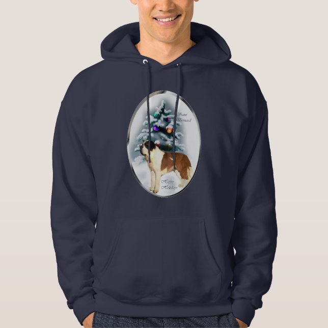 Saint Bernard-julklappar Hoodie (Framsida)