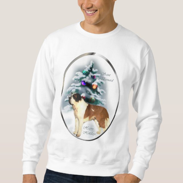 Saint Bernard-julklappar Sweatshirt (Framsida)