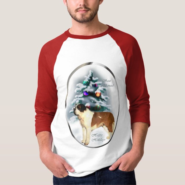 Saint Bernard-julklappar Tee Shirt (Framsida)