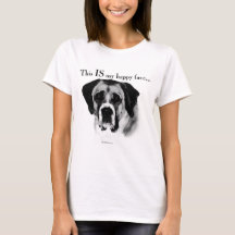 Saint Bernard Lycklig Ansikte
