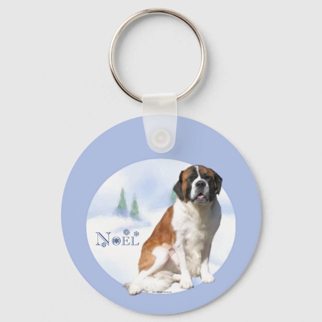Saint Bernard Noel Keychain Nyckelring (Framsida)