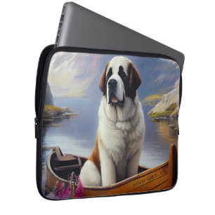 Saint Bernard på en Paddle: En Scenia Äventyr Laptop Fodral