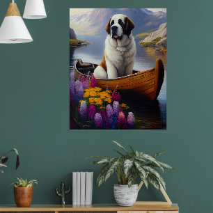 Saint Bernard på en Paddle: En Scenia Äventyr Poster