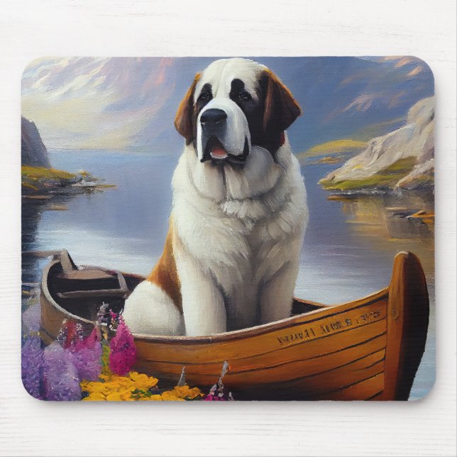 Saint Bernard på paddel: Ett naturskönt äventyr Musmatta (Framsidan)