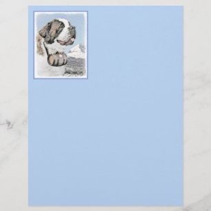 Saint Bernard Painting - Cute Original Hund Art