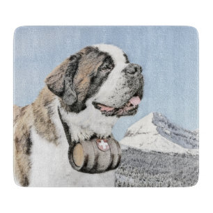 Saint Bernard Painting - Cute Original Hund Art