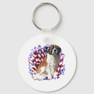 Saint Bernard Patriot Nyckelring