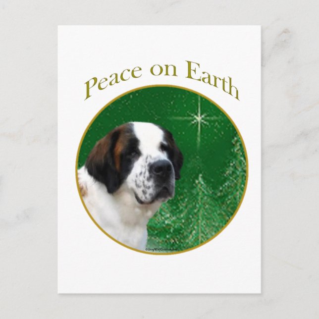 Saint Bernard Peace Vykort (Framsida)
