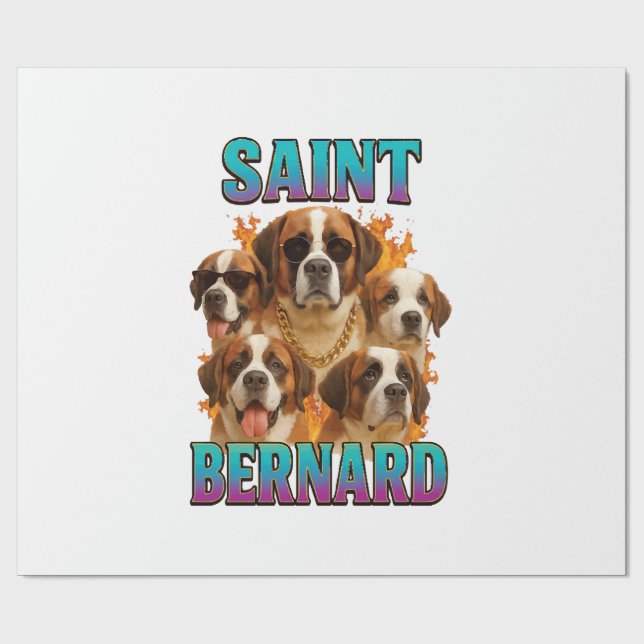 Saint Bernard  Presentpapper (Platt)