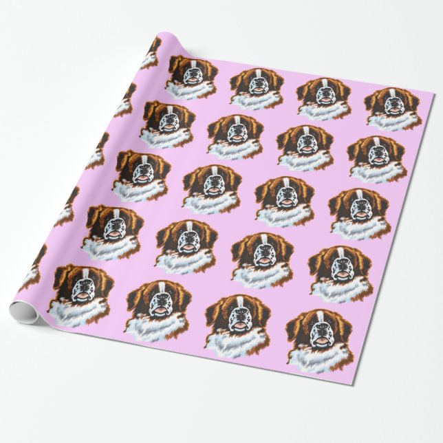 saint bernard presentpapper (Utrullad)