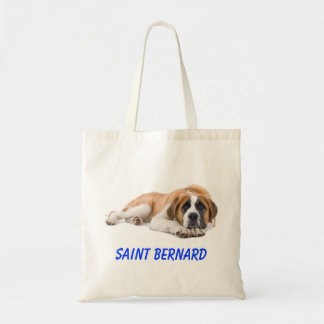 Saint Bernard Puppy Hund Canvas Livsmedel Totebag Tygkasse