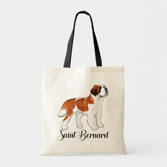 Saint Bernard Puppy Hund - Kärlek St Bernard Tygkasse (Framsidan)