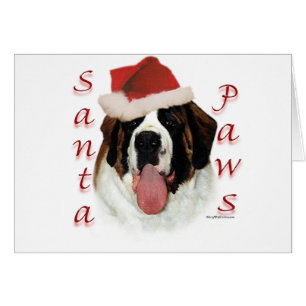Saint Bernard Santa Tassar Hälsningskort