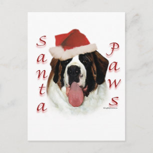 Saint Bernard Santa Tassar Helg Vykort