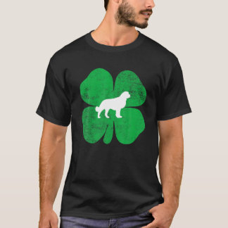 Saint Bernard Shamrock Irish St patricks day Funny T Shirt