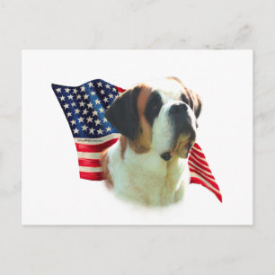 Saint Bernard (slät) Flagga Vykort