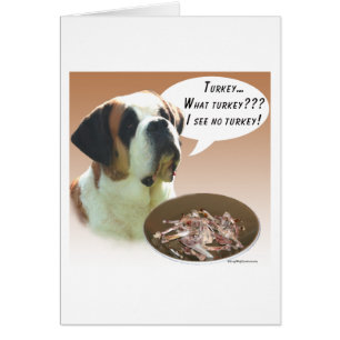 Saint Bernard (slätt) Turkiet Hälsningskort