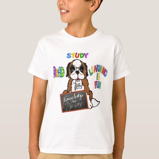 Saint Bernard - Slobbers' Kids T-Shirt (Framsida)