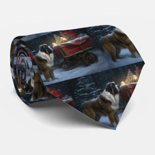 Saint Bernard Snowy Sleigh-juldekretet Slips