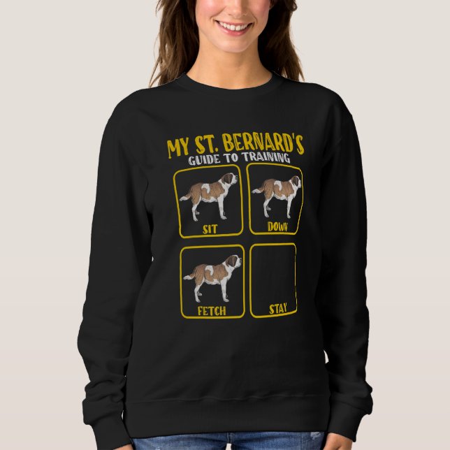 Saint Bernard St Bernard Hund Tränings Guide Mamma T Shirt (Framsida)