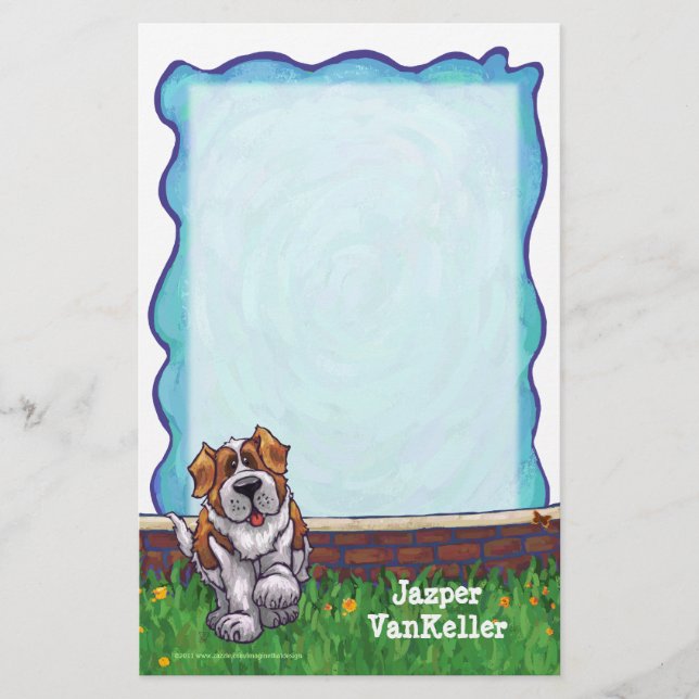 Saint Bernard Stationery Brevpapper (Framsida)