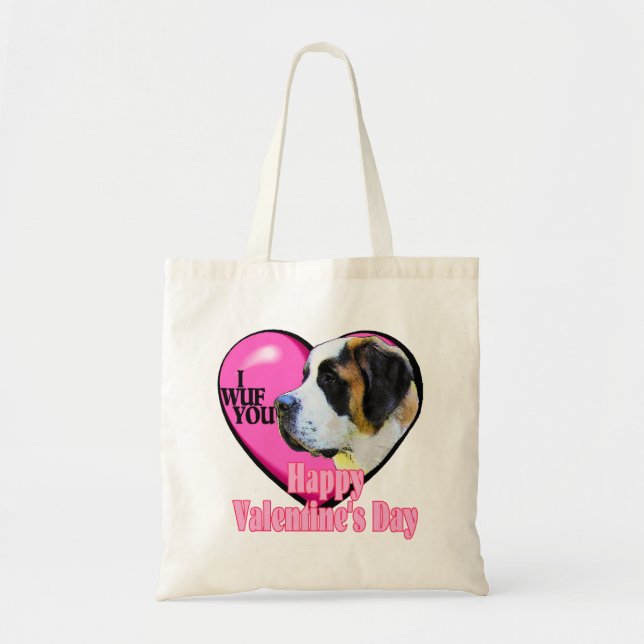 Saint Bernard Valentindagen Tygkasse (Framsidan)