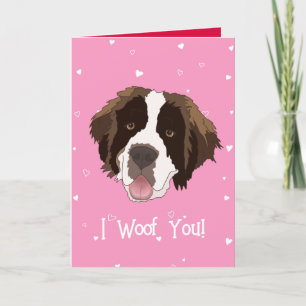 Saint Bernard Valentine Tack Kort