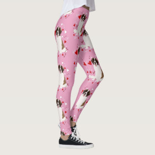 Saint Bernard Valentines day  Leggings