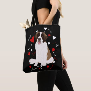 Saint Bernard Valentines day Tygkasse