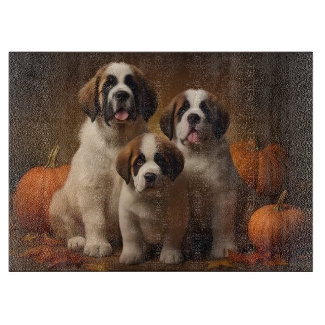 Saint Bernard Valp Höstglädje Pumpa (Framsidan)