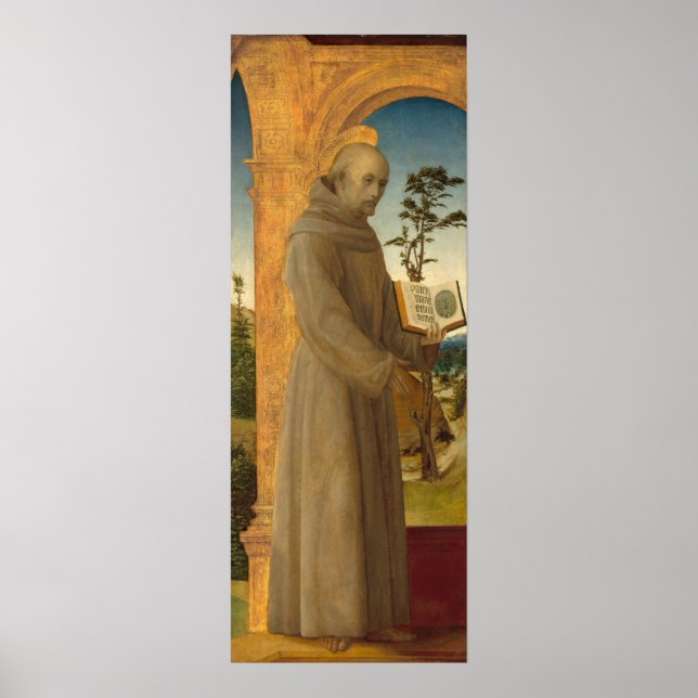 Saint Bernardino - Vincenzo Foppa Fine Art Poster (Framsidan)