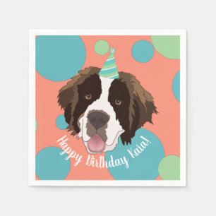Saint Bernards födelsedag Pappersservett
