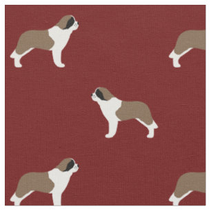 Saint Bernards Hundälskarens mönster Tyg