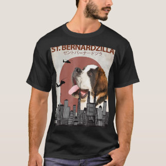 Saint Bernardzilla Funny Saint Bernard Hundälskare T Shirt