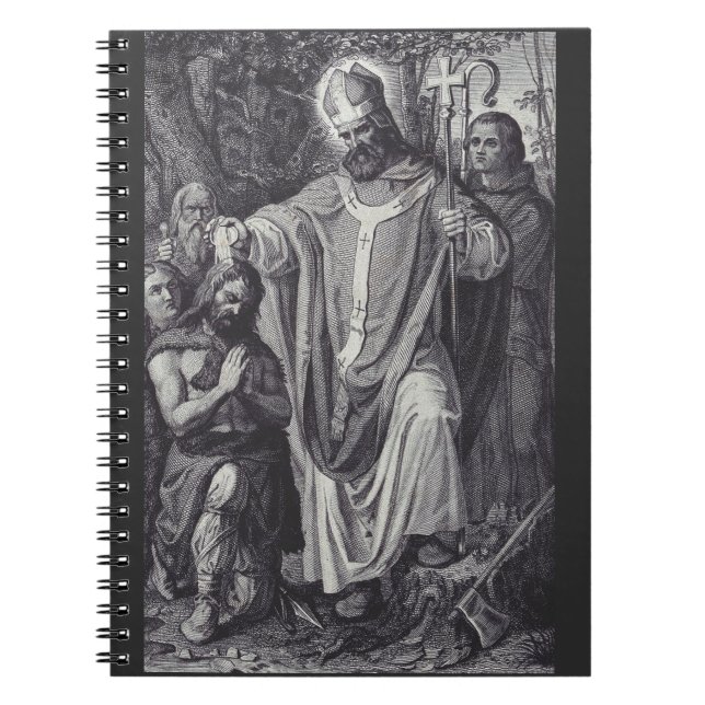 Saint Boniface English Benedicine munk Anteckningsbok (Framsidan)