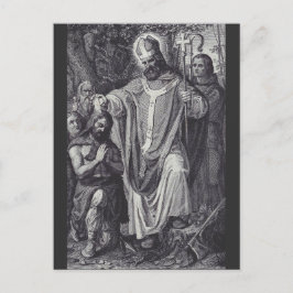 Saint Boniface English Benedicine munk Helg Vykort