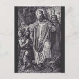 Saint Boniface English Benedicine munk Helg Vykort